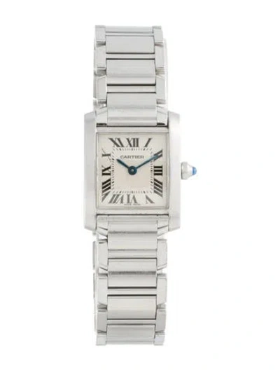Pre-owned Cartier Tank Française Watch, 20mm In Multicolor