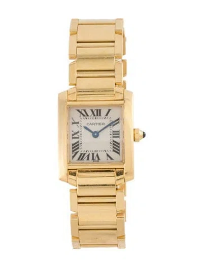 Pre-owned Cartier Tank Française Watch, 20mm In Multicolor
