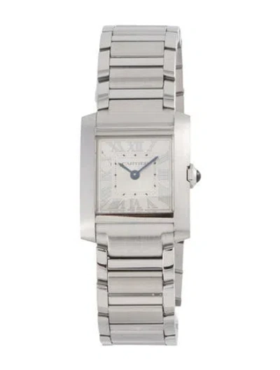 Pre-owned Cartier Tank Française Watch, 21mm In Multicolor
