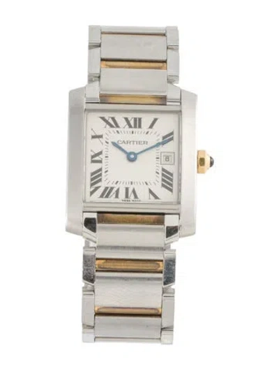 Pre-owned Cartier Tank Française Watch, 25mm In Multi
