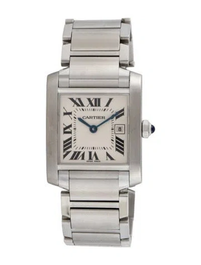 Pre-owned Cartier Tank Française Watch, 25mm In Multi