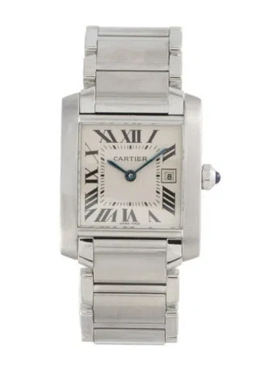Pre-owned Cartier Tank Française Watch, 25mm In Multi