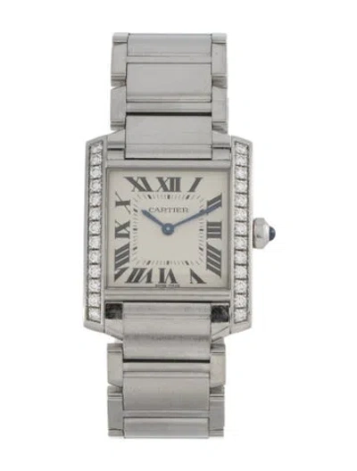 Pre-owned Cartier Tank Française Watch, 25mm In Multi