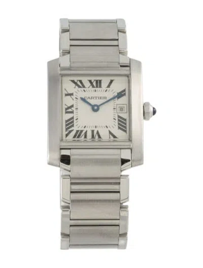 Pre-owned Cartier Tank Française Watch, 25mm In Multi