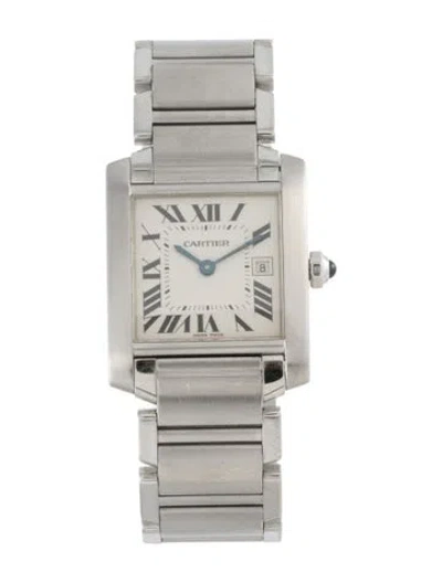Pre-owned Cartier Tank Française Watch, 25mm In Multi