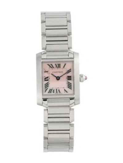 Pre-owned Cartier Tank Française Watch, 25mm In Multi