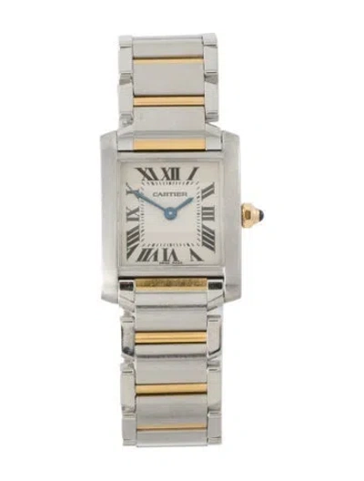 Pre-owned Cartier Tank Française Watch, 25mm In Multi