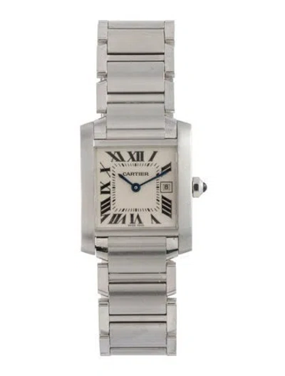 Pre-owned Cartier Tank Française Watch, 25mm In Multi