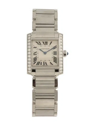 Pre-owned Cartier Tank Française Watch, 25mm In Multicolor