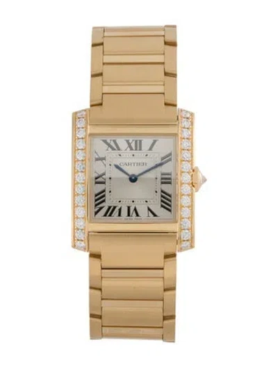 Pre-owned Cartier Tank Française Watch, 27mm In Multi