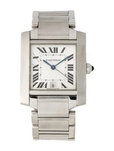 Pre-owned Cartier Tank Française Watch, 28mm In Multi