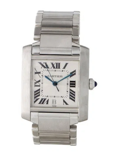 Pre-owned Cartier Tank Française Watch, 28mm In Multi