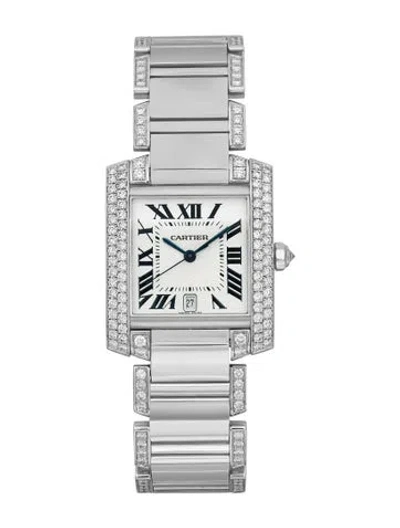 Pre-owned Cartier Tank Française Watch, 28mm In Multi