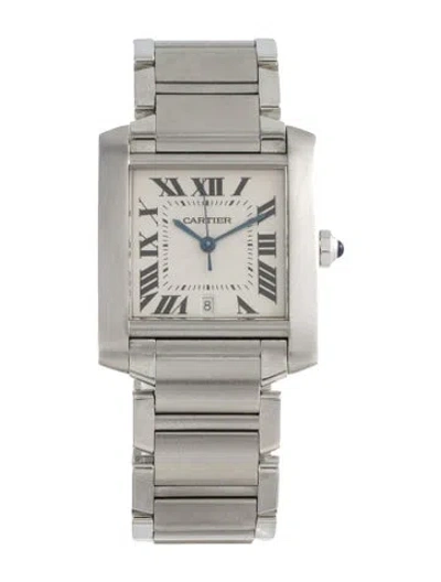 Pre-owned Cartier Tank Française Watch, 28mm In Multi