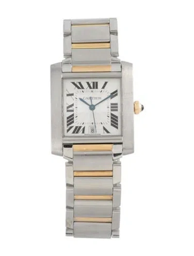 Pre-owned Cartier Tank Française Watch, 28mm In Multi