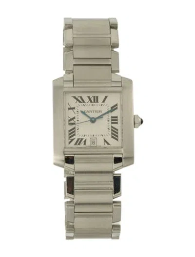 Pre-owned Cartier Tank Française Watch, 28mm In Multi