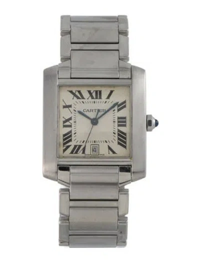 Pre-owned Cartier Tank Française Watch, 28mm In Multi