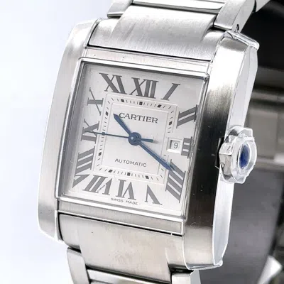 Pre-owned Cartier Tank Française Watch Large Mens Wsta0067 - Brand