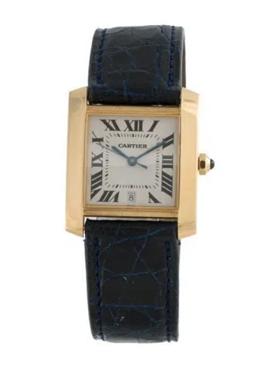 Pre-owned Cartier Tank Française Watch In Multi