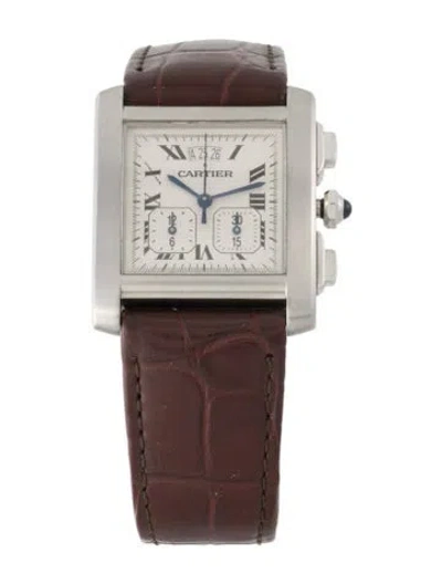 Pre-owned Cartier Tank Française Watch In Multi
