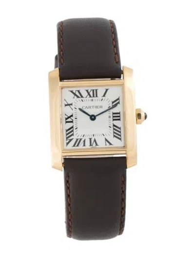 Pre-owned Cartier Tank Française Watch In Multi