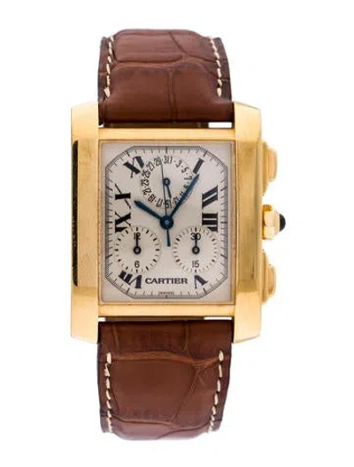 Pre-owned Cartier Tank Française Watch In Multi