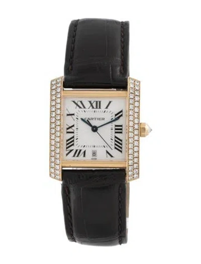 Pre-owned Cartier Tank Française Watch In Multicolor