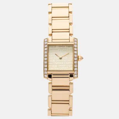 Pre-owned Cartier Tank Francaise We1023r8 White Stainless Steel Automatic Women's Watches 20x25mm
