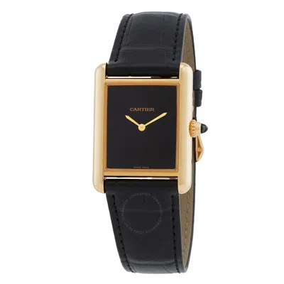 Cartier Tank Hand Wind Ladies Watch Wgta0091 In Black