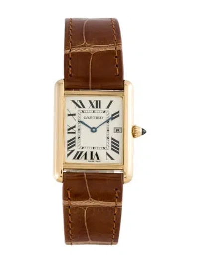 Pre-owned Cartier Tank Louis  Watch, 25mm In Multi