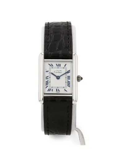 Pre-owned Cartier Tank Must 23mm Watch In White