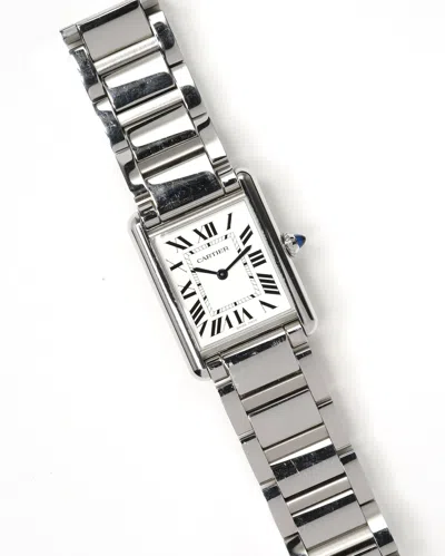 Cartier Tank Must 25mm Full Set 2024 Watch In Silver