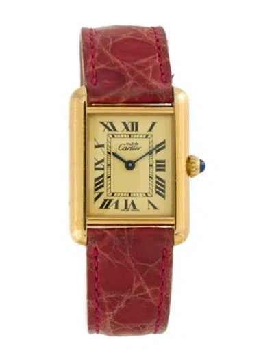 Pre-owned Cartier Tank Must De  Watch In Multi