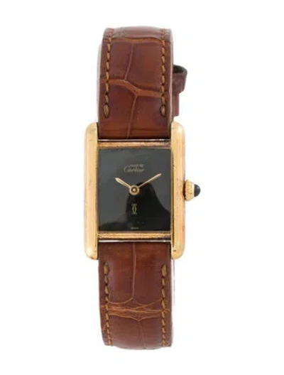 Pre-owned Cartier Tank Must Watch In Multicolor