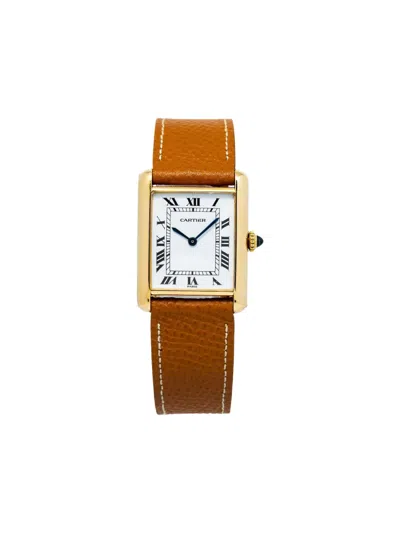 Pre-owned Cartier Tank Paris 23mm In White