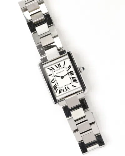 Cartier Tank Solo 24mm Ca 2015 Watch In Green