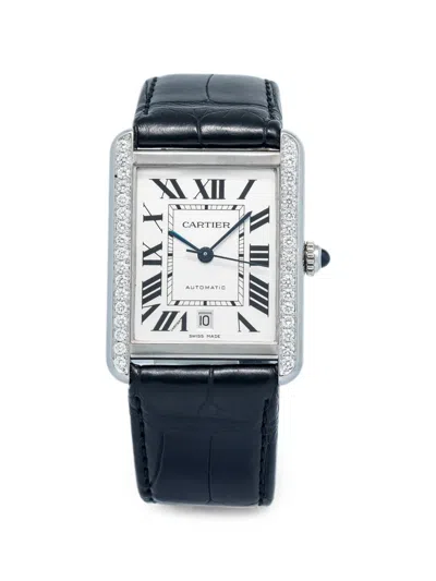 Pre-owned Cartier Tank Solo 31mm Watch In White