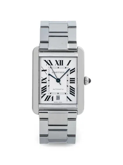 Pre-owned Cartier Tank Solo 31mm Watch In White