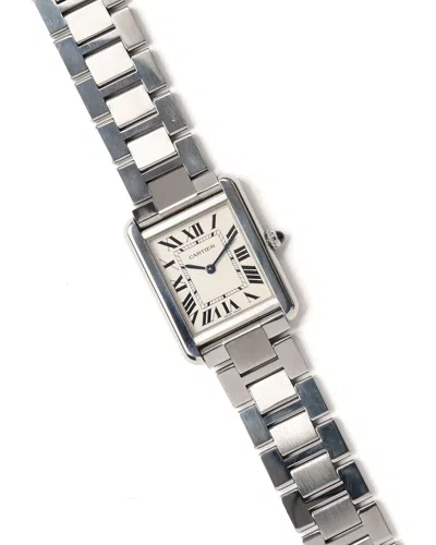 Cartier Tank Solo Ref 3170 Watch In Pink