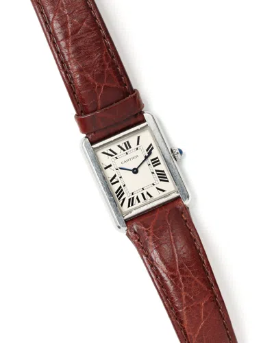 Cartier Tank Solo Sm 24mm Watch In Brown