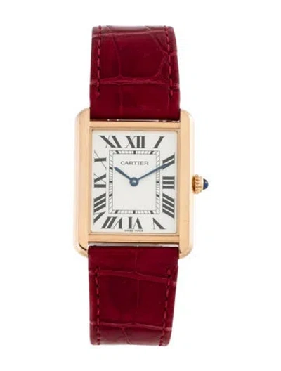 Pre-owned Cartier Tank Solo Watch, 27mm In Multi