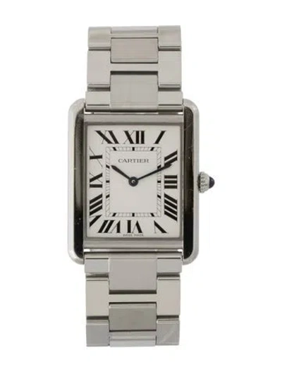 Pre-owned Cartier Tank Solo Watch, 27mm In Multi