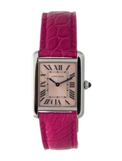 Pre-owned Cartier Tank Solo Watch In Multi