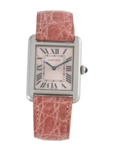 Pre-owned Cartier Tank Solo Watch In Multi