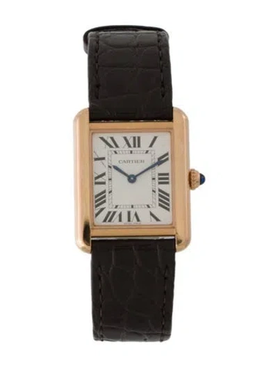 Pre-owned Cartier Tank Solo Watch In Multi