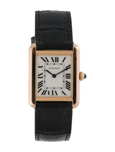 Pre-owned Cartier Tank Solo Watch In Multi