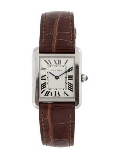 Pre-owned Cartier Tank Solo Watch In Multi