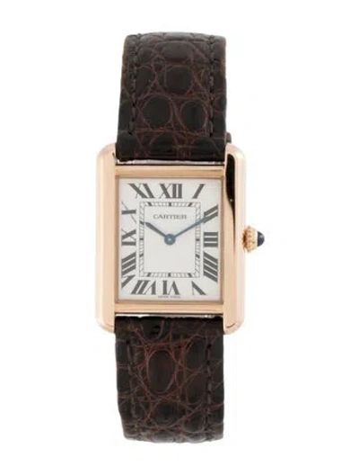 Pre-owned Cartier Tank Solo Watch In Multi