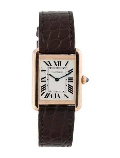 Pre-owned Cartier Tank Solo Watch In Multi