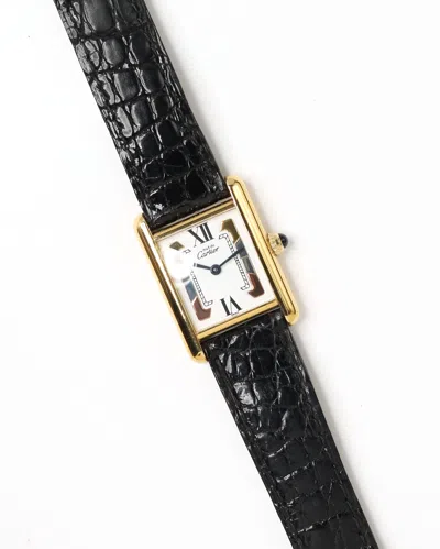 Cartier Tank Vermeil 20mm Ref 5057001 Watch In White